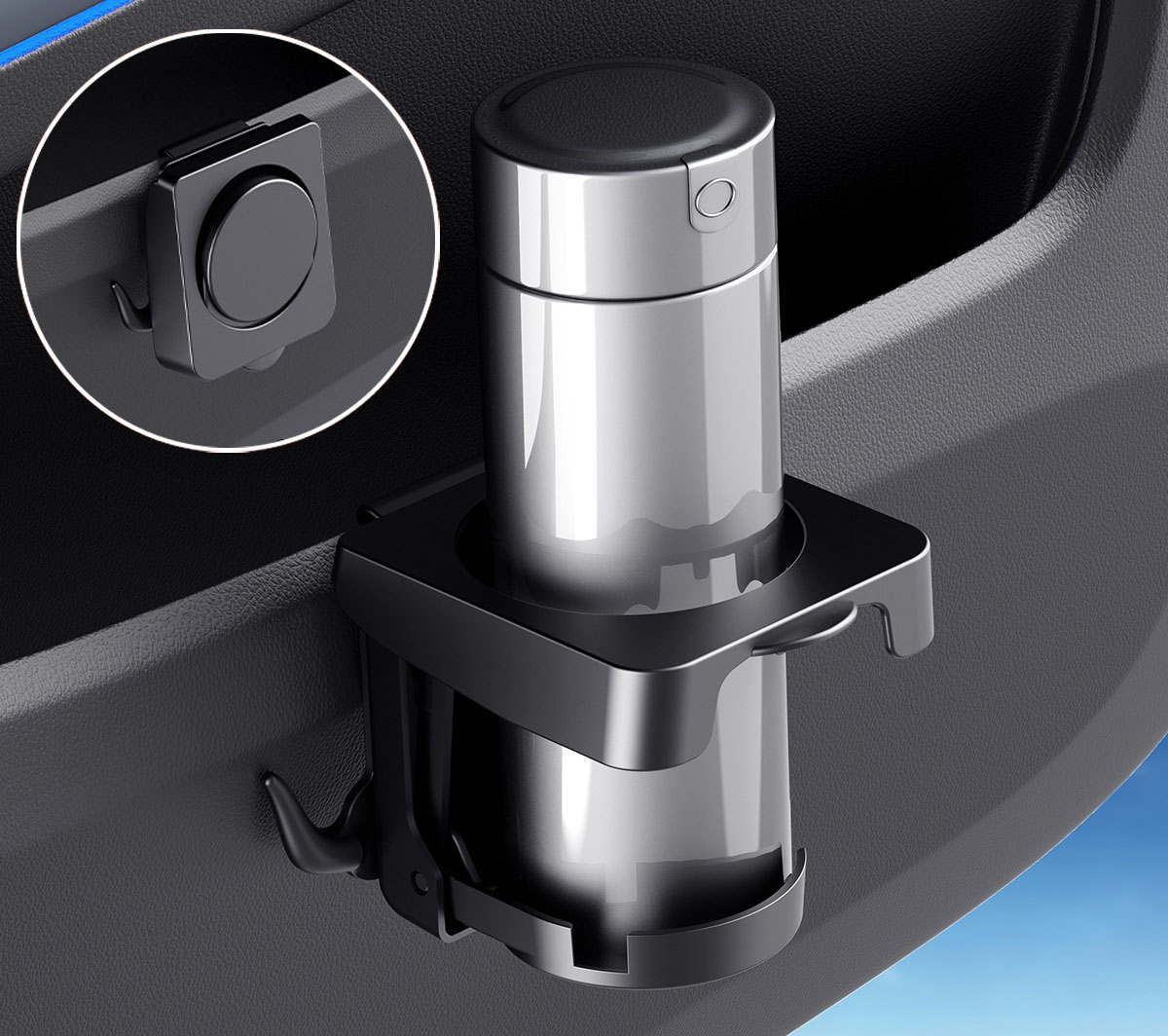 Golf Equipment Holder - Universele opvouwbare autodeur bekerhouder, drinkfleshouder, aan