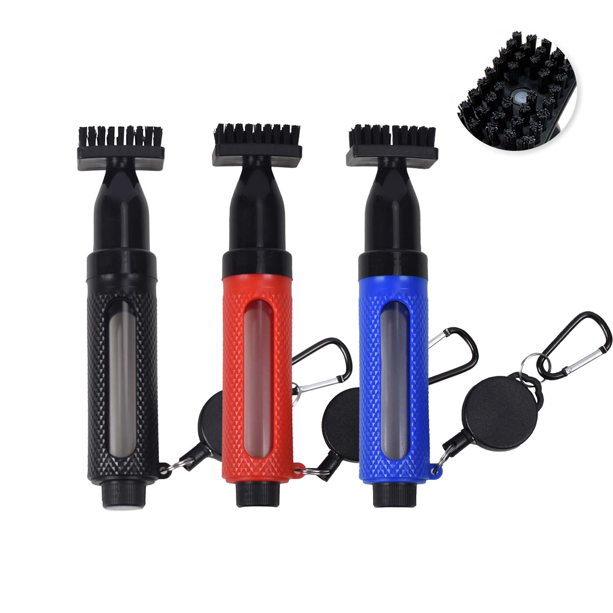 Golf Equipment Holder - Golfclub reinigingsborstel met haak Draagbare drukwater