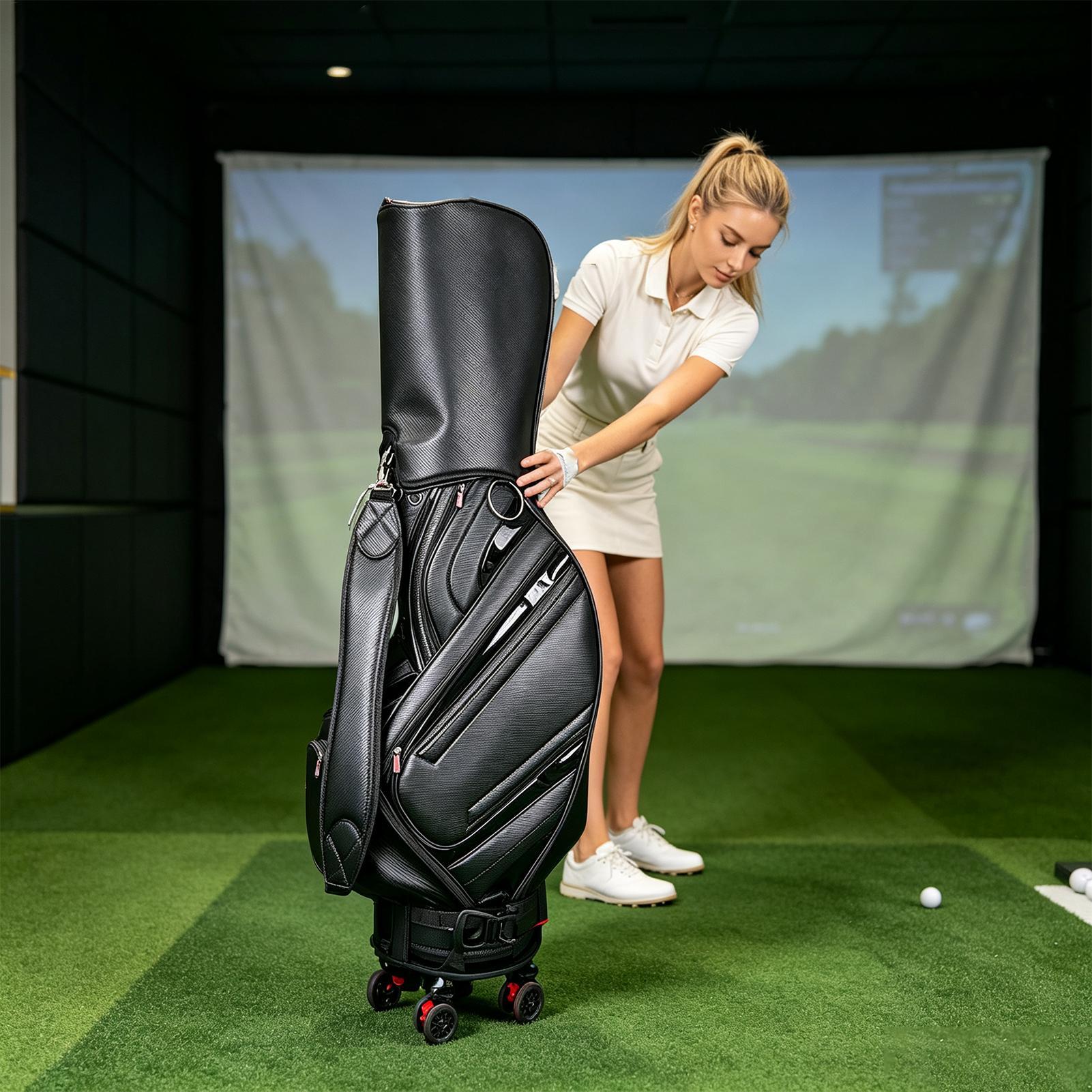 Draagbare golftaswielbasis met - Golf Equipment Holder recensie en prijs