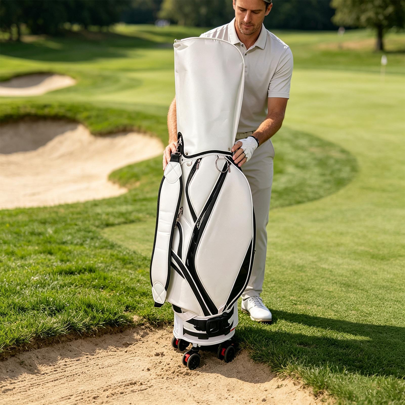Draagbare golftaswielbasis met - Golf Equipment Holder recensie en prijs
