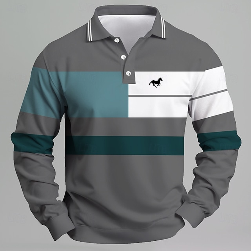 Gestreept herenpoloshirt met e - Golf Equipment Sales recensie en prijs